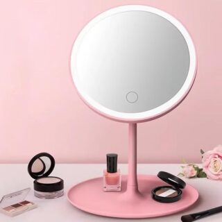 Touch Screen LED Cosmetic Mirror (Ring Light Makeup Mirror)