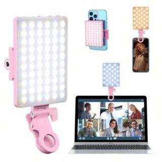 LED Selfie Light Influencer Fill Light (Color:Black/White/Purple/Pink)