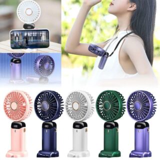 Portable Folding Hand-Held Cooling USB Rechargeable Fan