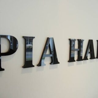 🔤 6-Inch Black Acrylic Alphabet Letter