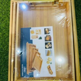 3in1 Quality Bamboo Tray Set