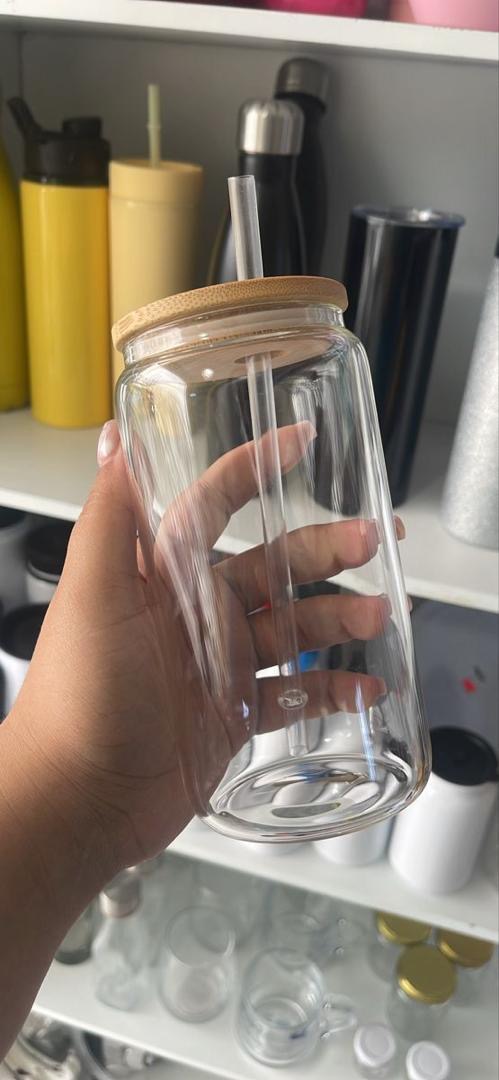Modern Glass Sippy Tumbler