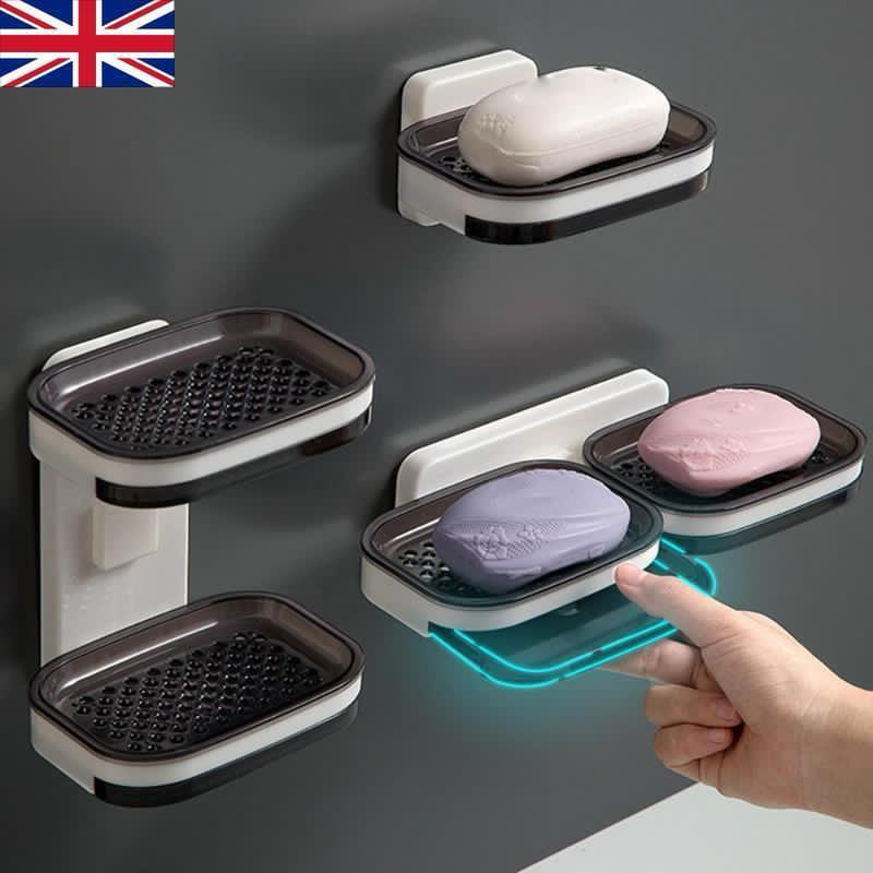 Double Wall Soap Holder with Drainage 🧼✨🚿