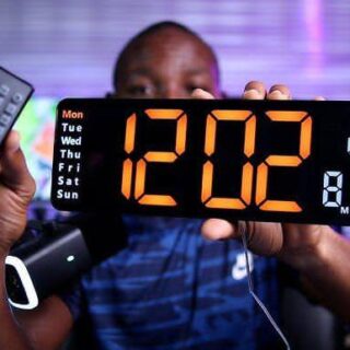 LED Digital Wall Clock (Medium)