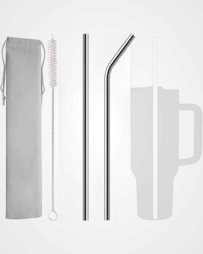 Quality 3in1 Metal Stanley Cup Straw and Straw Cleaner