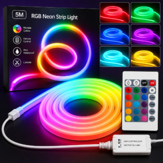 5m RGB Neon Strip LED Light