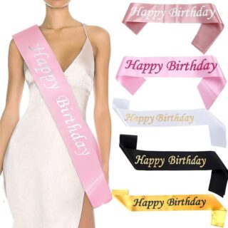 “Happy Birthday” Sash