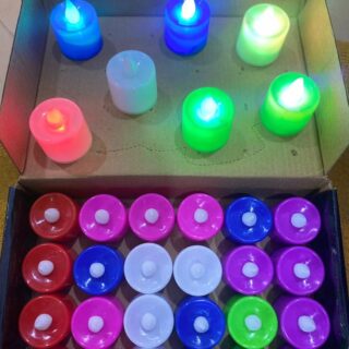 LED Smokeless Candles (Colored) 🕯️✨