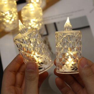 Big Crystal Smokeless Candles 🕯️